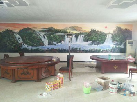 思南墙绘-写实风景