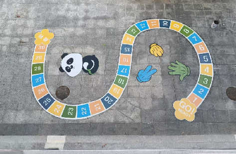 思南地面游戏彩绘