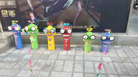 思南商业区彩绘