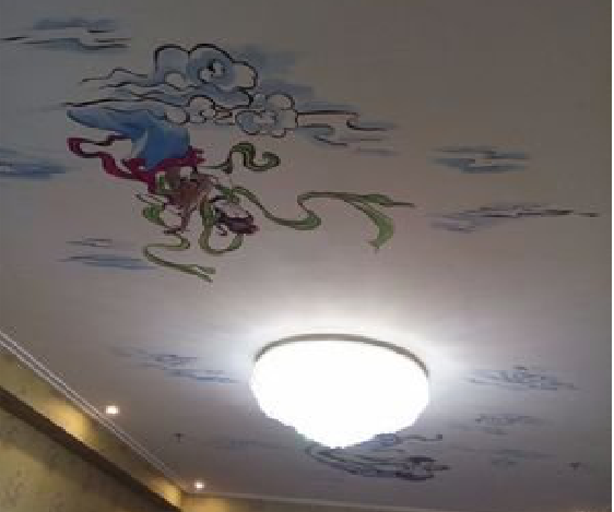 思南如何快速绘制天花板上的手绘墙？