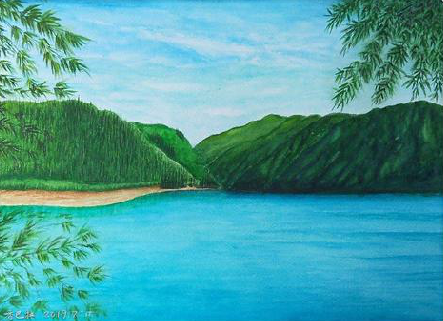 思南在墙绘中，如何绘画绿水青山？