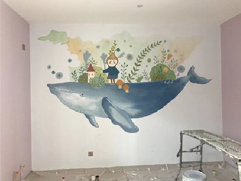 思南手绘墙的特点及优势。