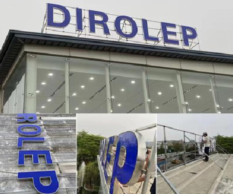 思南楼顶发光字安装的注意事项。